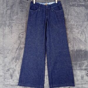 GoldSign Orchid Womens Jeans 25 Dark Wash Wide Leg Trouser Premium Denim Canada